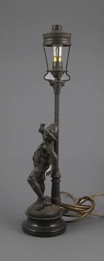 Bronze & Marble Based Lamp Image 1++