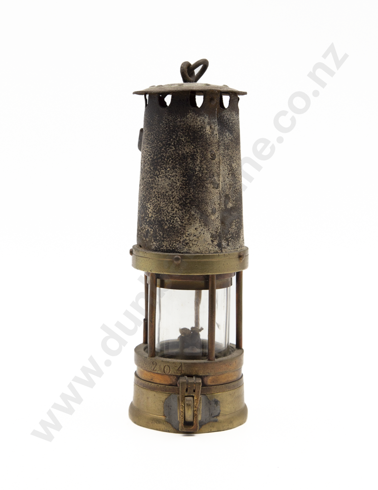 Vict Brass & Steel Miners Lamp Image 1++