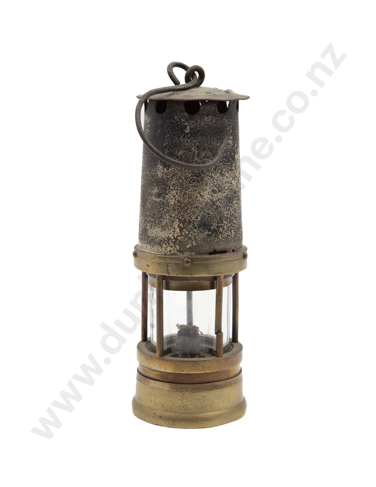 Vict Brass & Steel Miners Lamp Image 1++