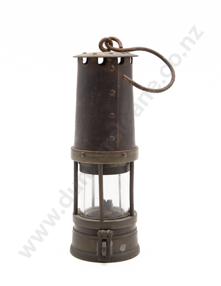 Vict Brass & Steel Miners Lamp Image 1++
