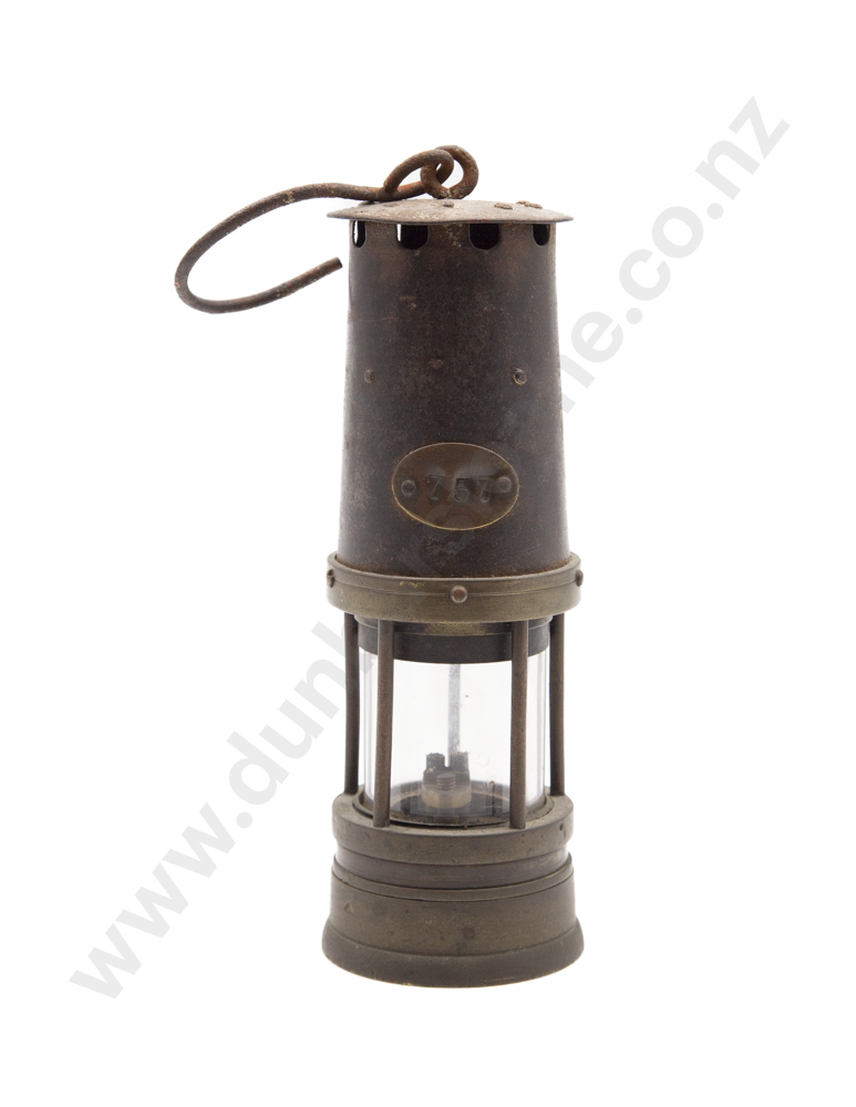 Vict Brass & Steel Miners Lamp Image 1++