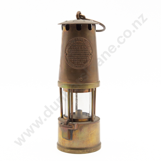 Vintage Brass Miners Lamp By The Protector Lamp & Lighting Co Ltd