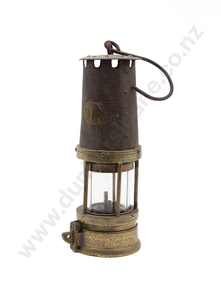 Vict Brass & Steel Miners Lamp By Abbott Roby & Naylor Image 1++