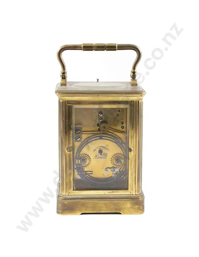 Brass Cased Carriage Clock with travel case Image 1++
