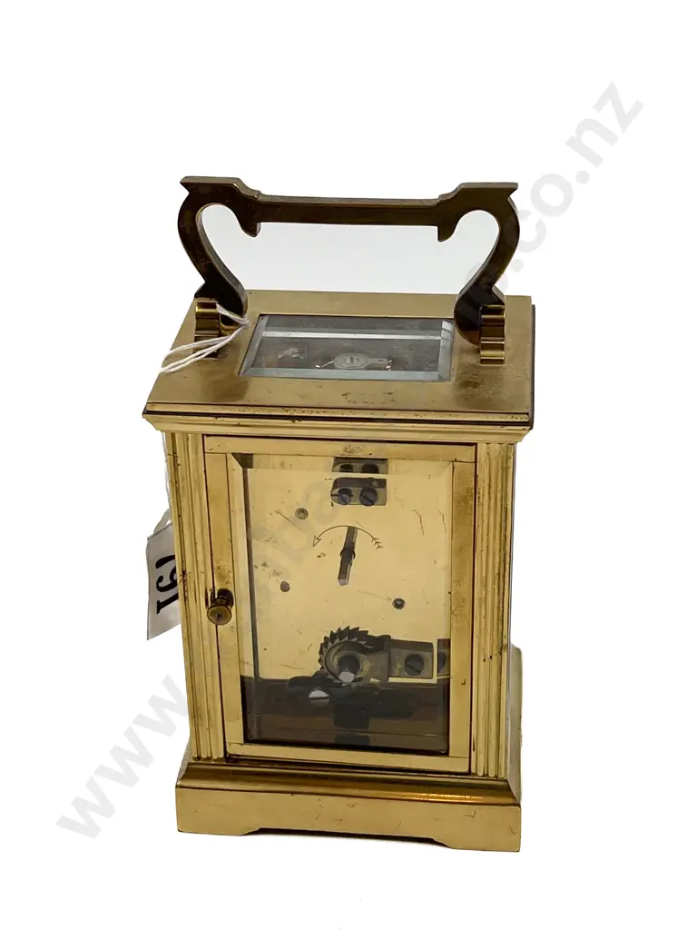 French Brass Carriage Clock Image 1++