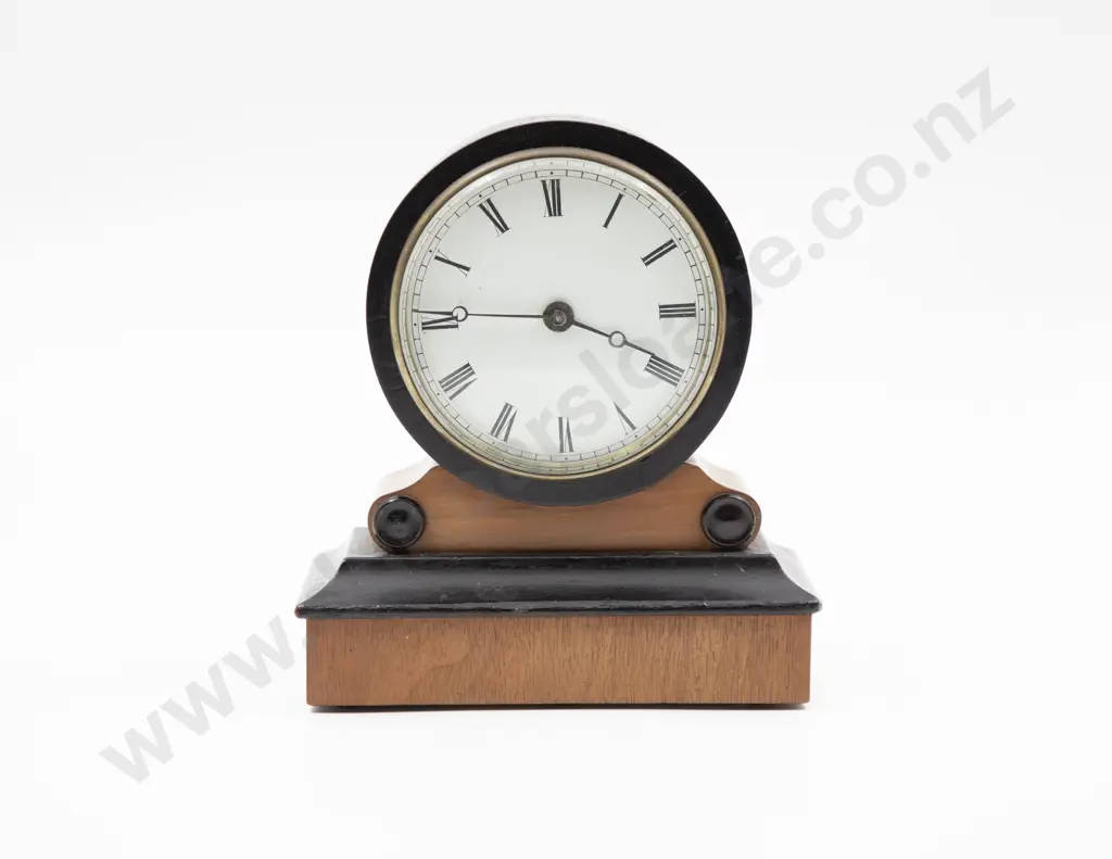 Mid Victorian Small Balloon Dial Mantel Clock Image 1++