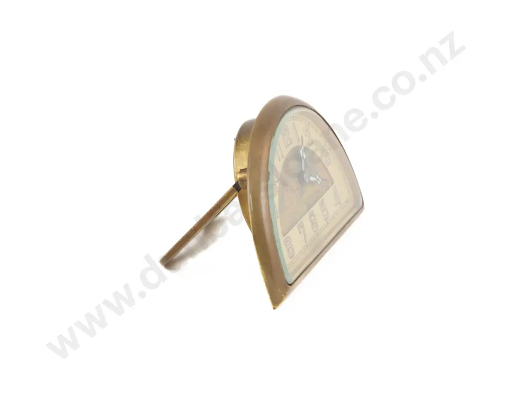 Art Deco Brass Dressing Table Clock Image 1++