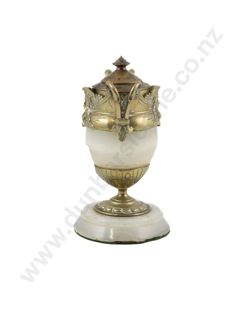 French Gilt Metal & Onyx Jewellery Casket By Boissier Of Paris Image 1++