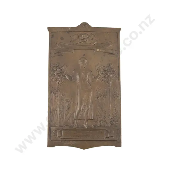 Sir William Hamo Thorneycroft (1850-1925) C1920 Bronze Horticultural Bronze Plaque