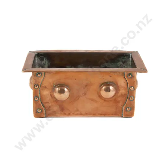 Small Arts & Crafts Oblong Copper Trough