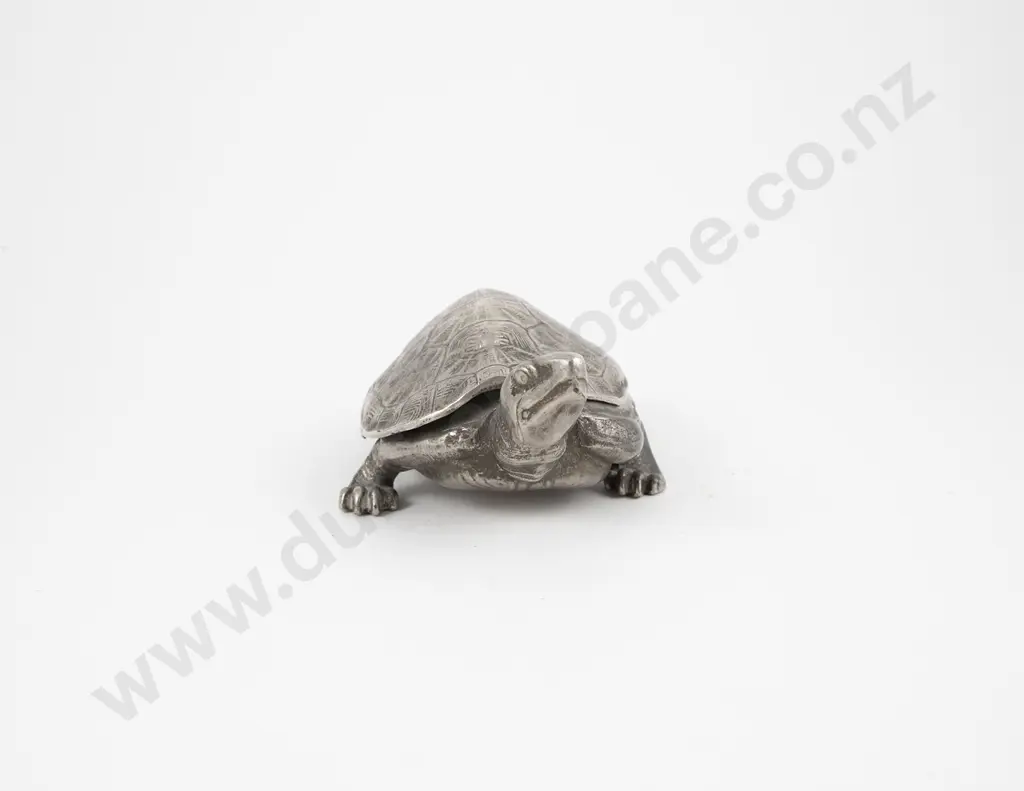 Novelty S/Plate Tortoise Inkwell Image 1++