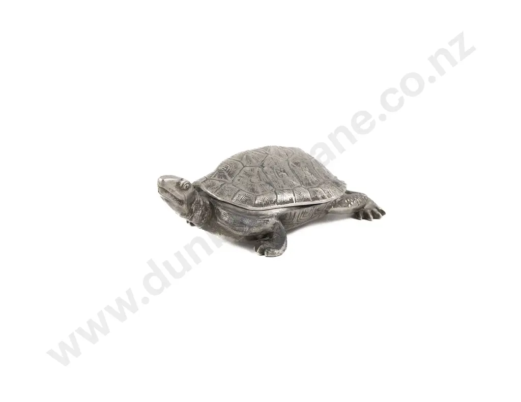 Novelty S/Plate Tortoise Inkwell Image 1++