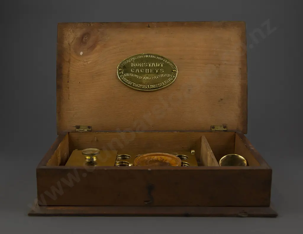 Antique Walnut Cased Morstadt Wafer Cachets Apparatus By Christy & Co London Image 1++