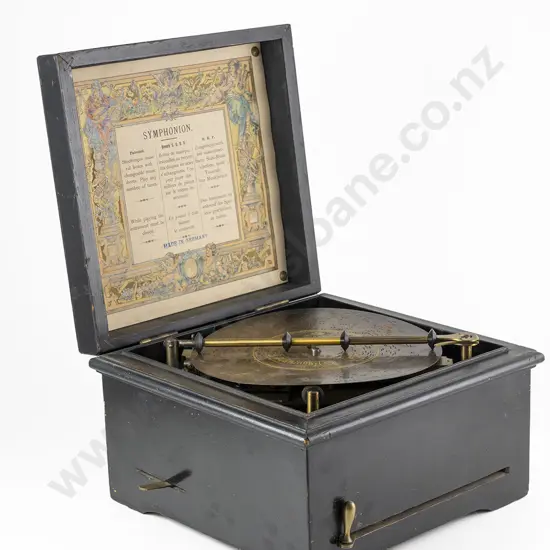 Late C19th German Symphonion Brevete Patent Double Comb Disc Musical Box