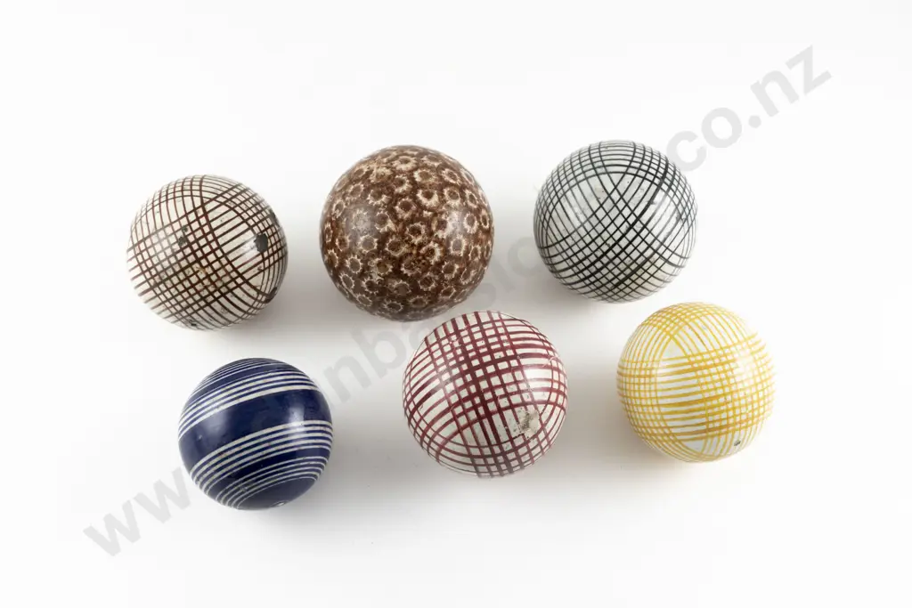 Six Victorian Carpet Balls Image 1++
