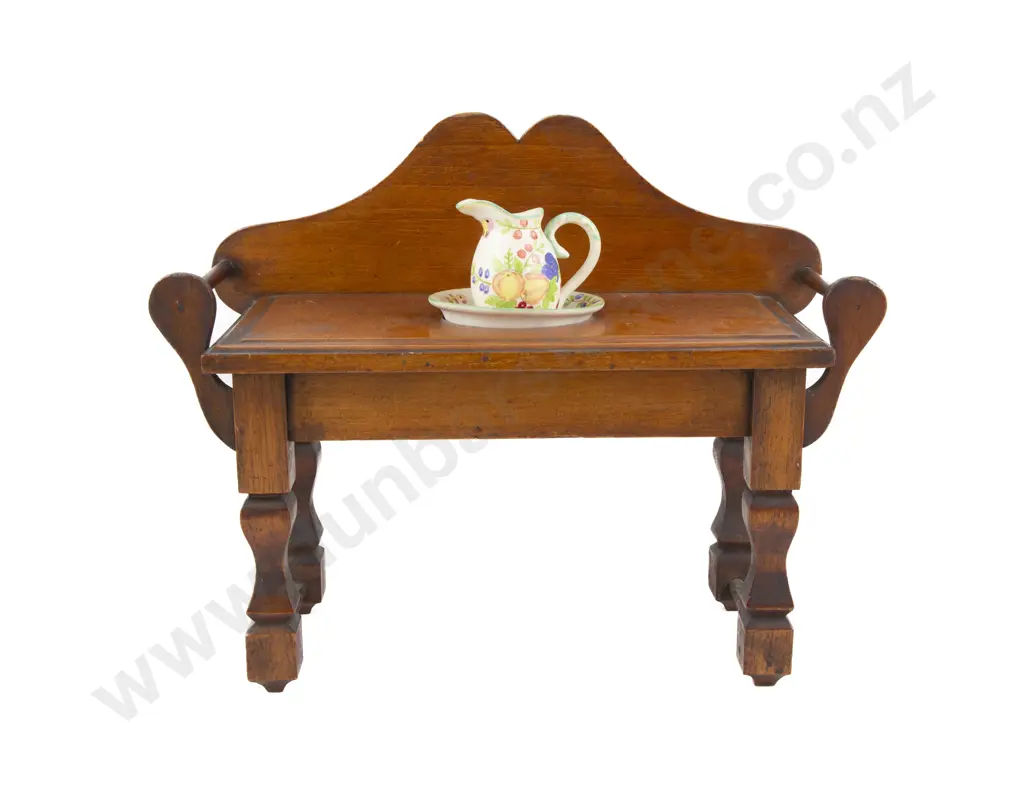 Miniature NZ Colonial Kauri Washstand Image 1++