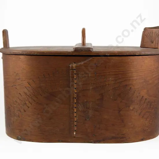 C19th Scandinavian Folk Art Pine Storage Box