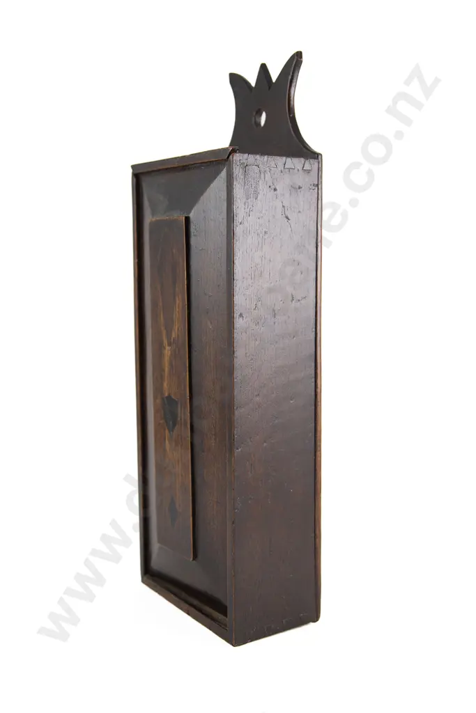 Late C18th Oak Candle Box Image 1++