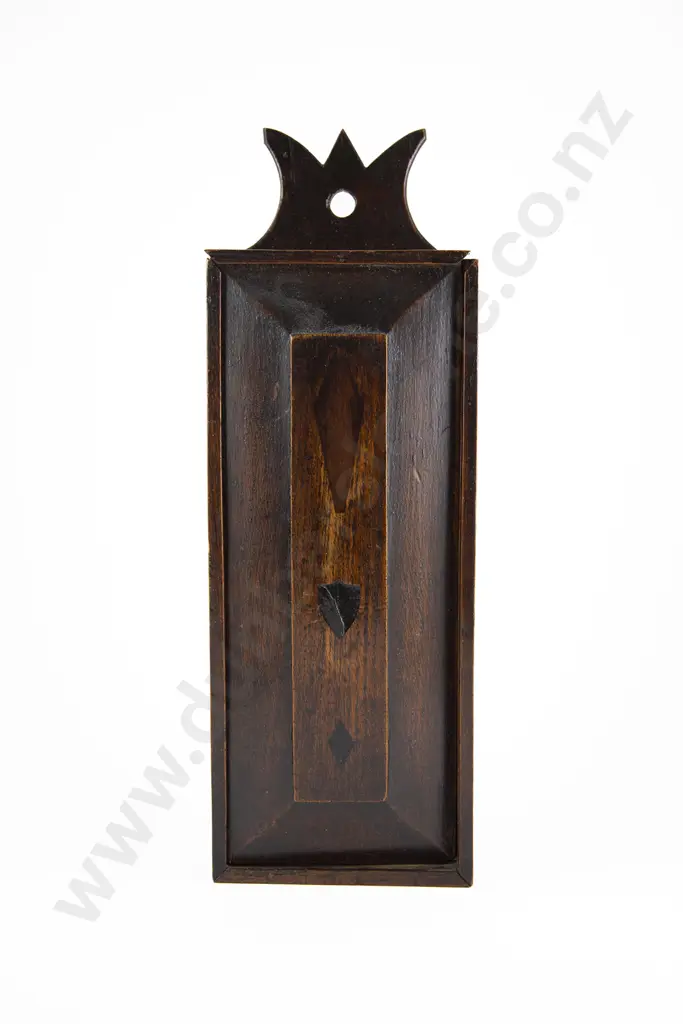 Late C18th Oak Candle Box Image 1++