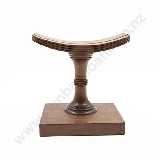 C19th Mahogany Delft Charger Display Stand