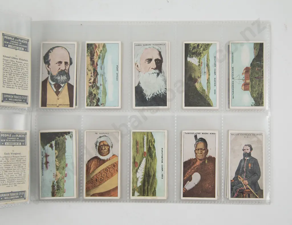 Rare & Complete Set Of 50 People & Places Famous In New Zealand History Image 1++