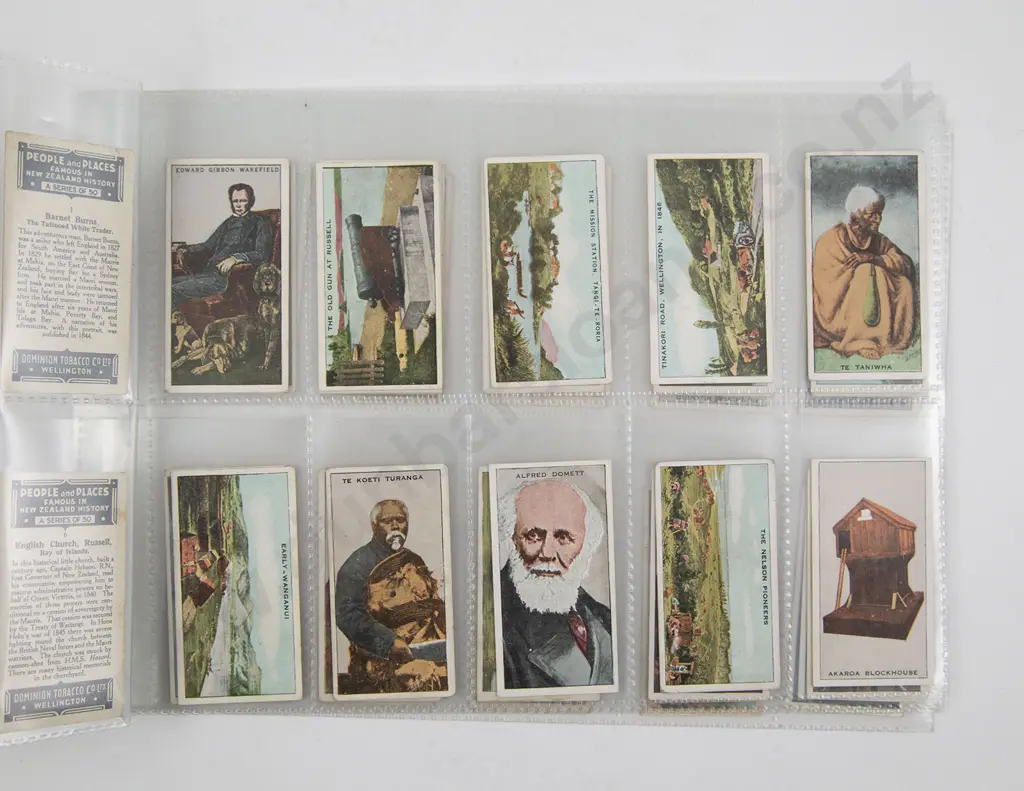 Rare & Complete Set Of 50 People & Places Famous In New Zealand History Image 1++