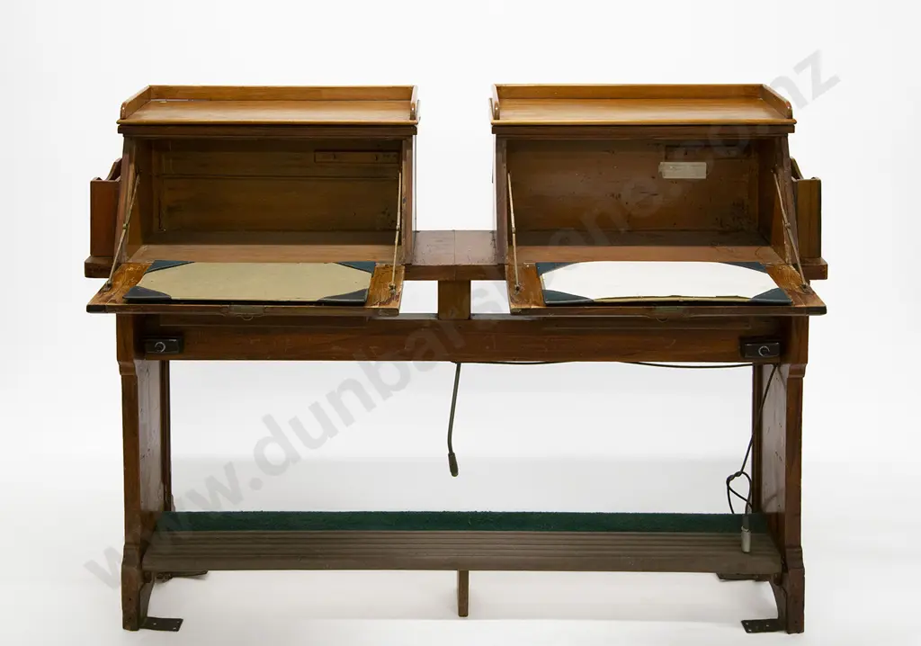 NZ Kauri Two Division Parliamentary Lectern Known As Muldoons No 1 Image 1++