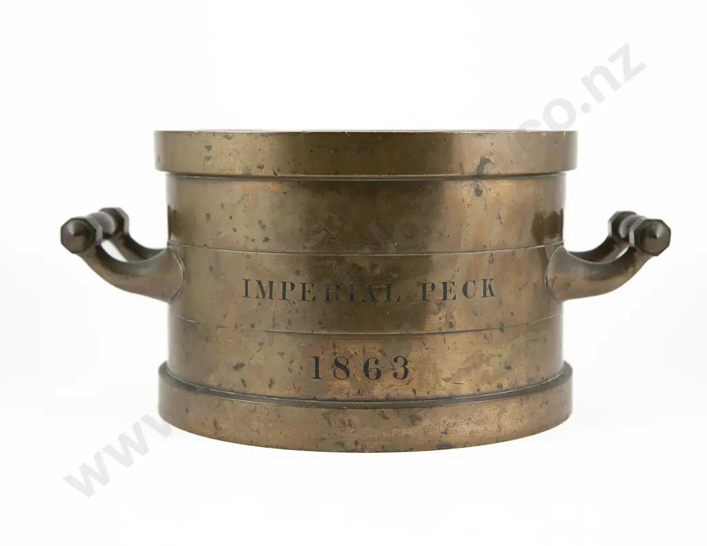 Rare 1863 New Zealand Government Imperial Bronze Peck Image 1++
