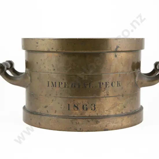 Rare 1863 New Zealand Government Imperial Bronze Peck
