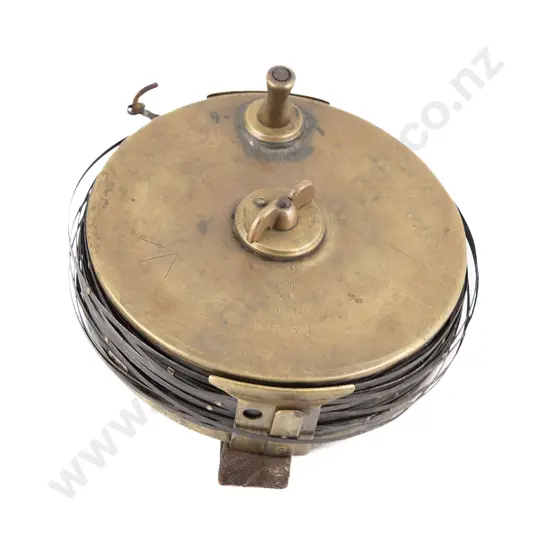 Antique Surveyors Brass & Steel Band Chain Measuring Tape