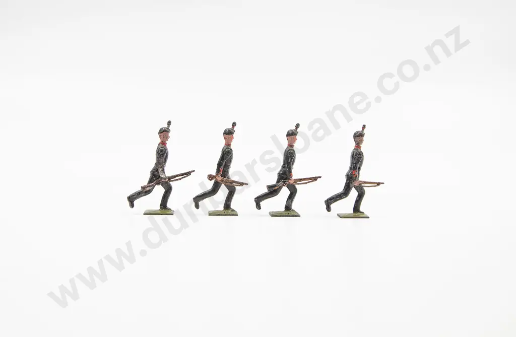 Part Boxed Britains Pre-War Set No98 King's Royal Rifle Corps 8pces Image 1++