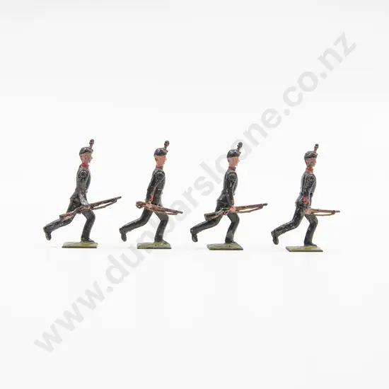 Part Boxed Britains Pre-War Set No98 King's Royal Rifle Corps 8pces