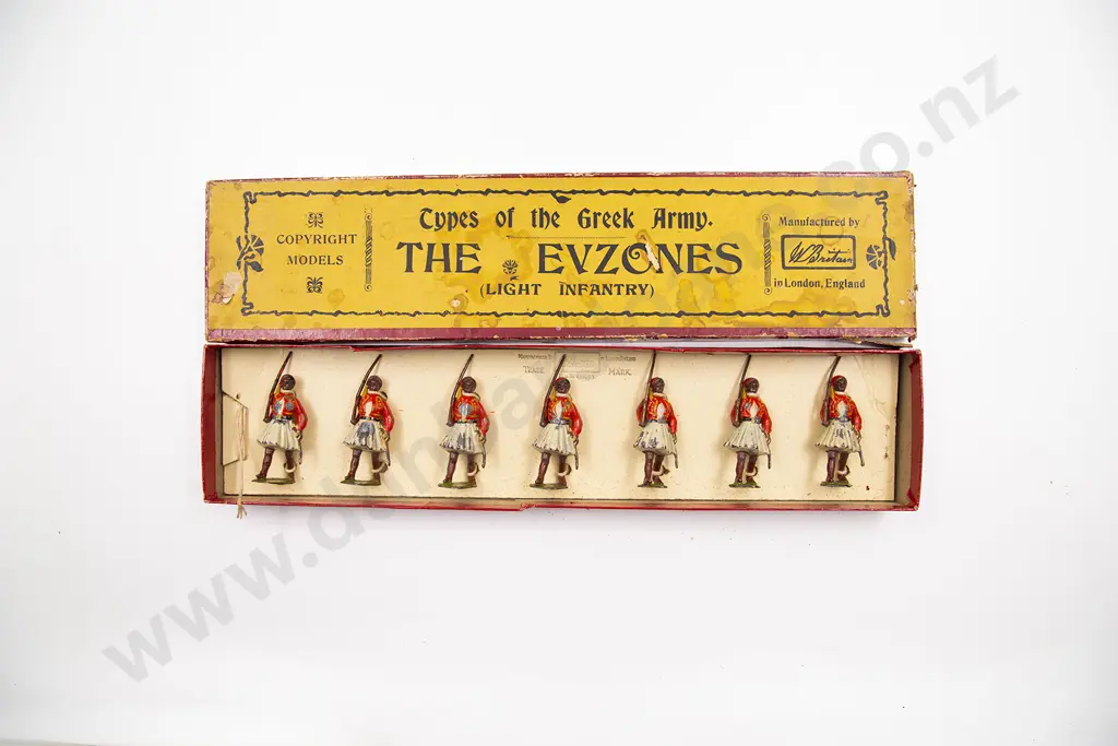 Boxed Britains C1936 No196 Greek Evzones Image 1++