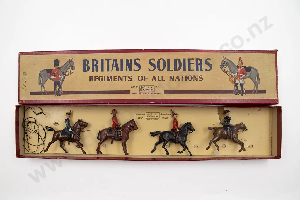 Boxed Britains Set No201 General Staff Officers 4pces Image 1++