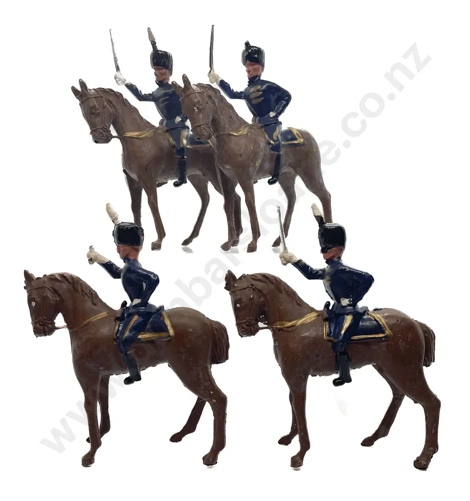 Marked England Mounted Life Guard Hussars 4pces Image 1++