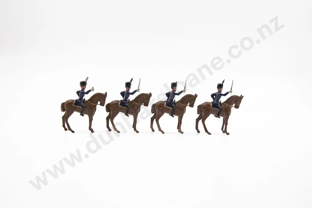 Marked England Mounted Life Guard Hussars 4pces Image 1++
