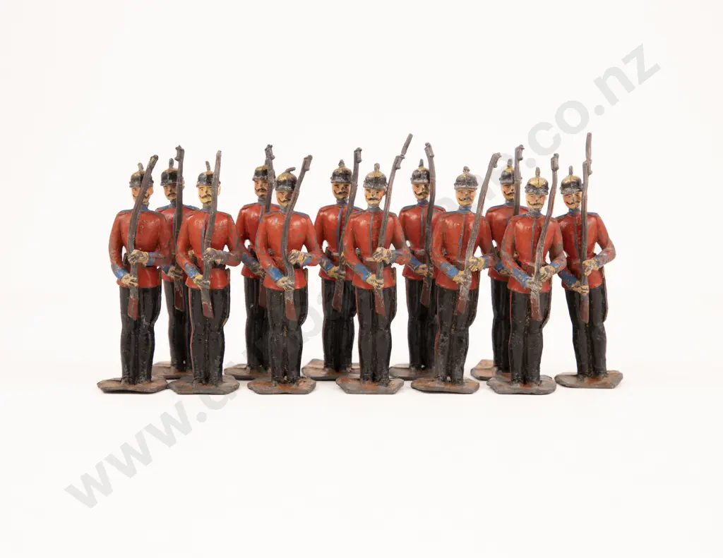 Early Set of Twelve Possible Heyde or Heyde Like Victorian Infantry of the Line Soldiers Image 1++