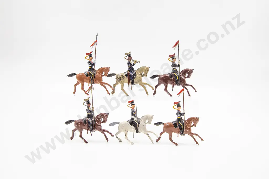 Britains Queens Royal and Other Regiment Lancers 8pces Image 1++