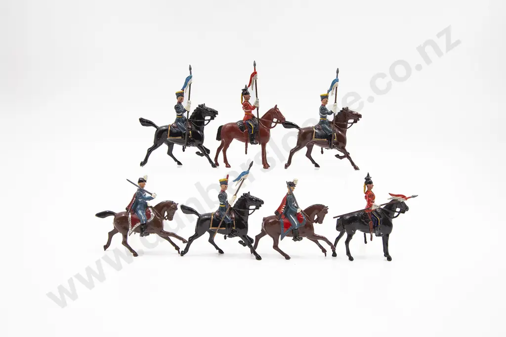 Britains Mixed Lancer Regiments 7pces Image 1++