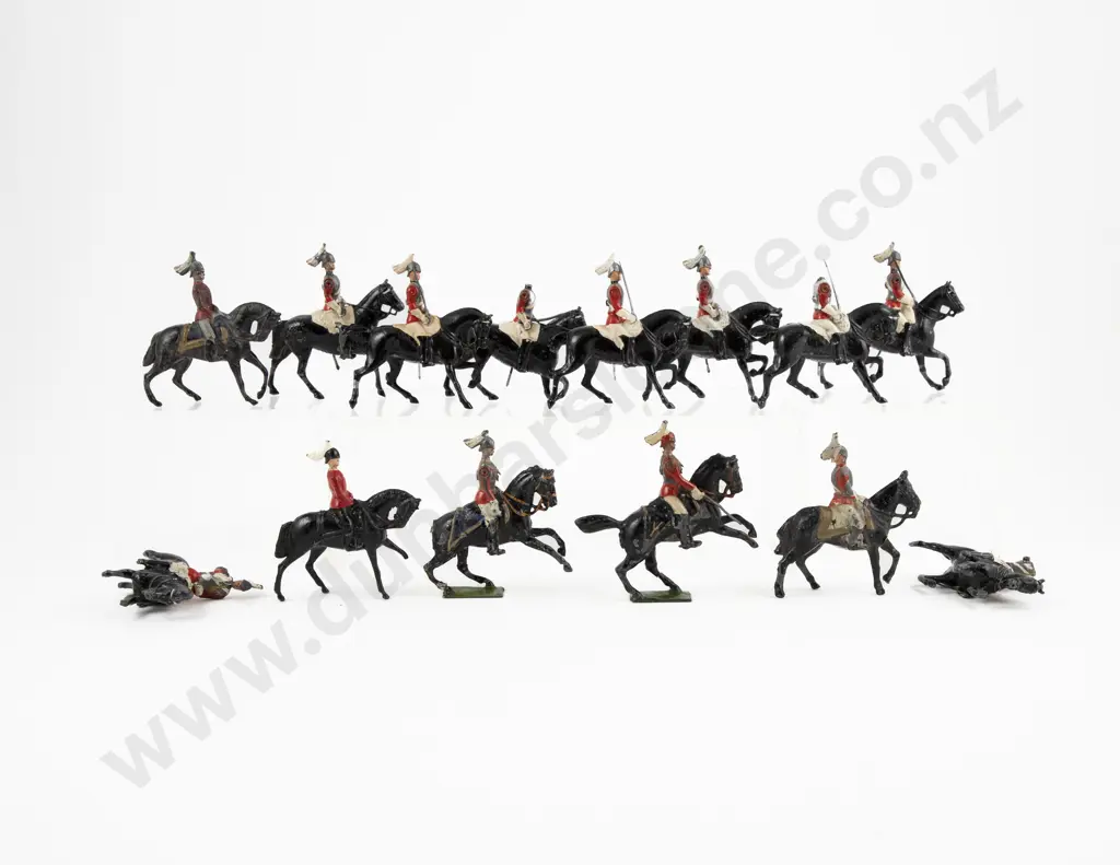 Britains and Other Manufacture Mounted Life Guards 12pces Image 1++