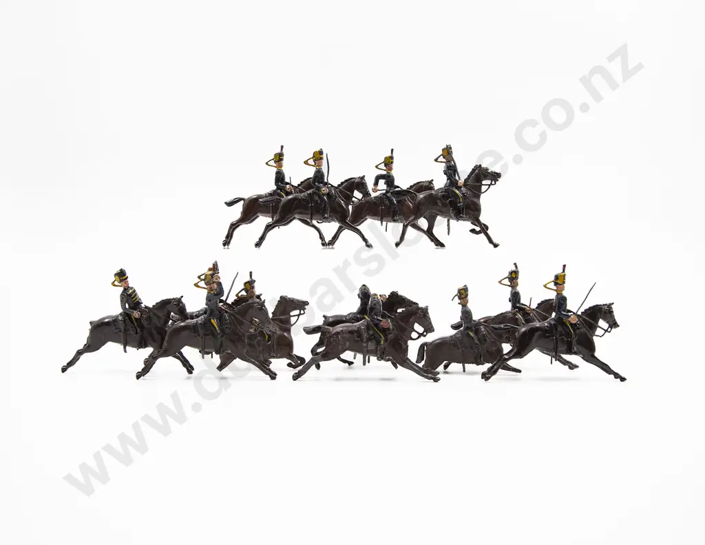 Britains 4th Queens Own Hussars 13pces Image 1++
