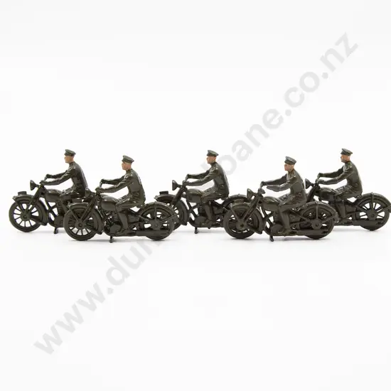 Britains Re-Cast WWI British Army Motorcycle Dispatch Riders 5pces
