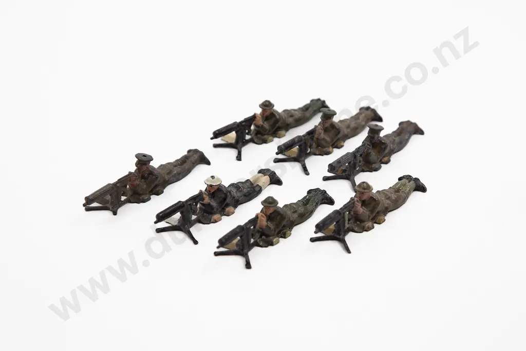 Britains British Machine Gunners 7pces Image 1++