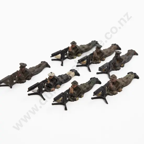 Britains British Machine Gunners 7pces