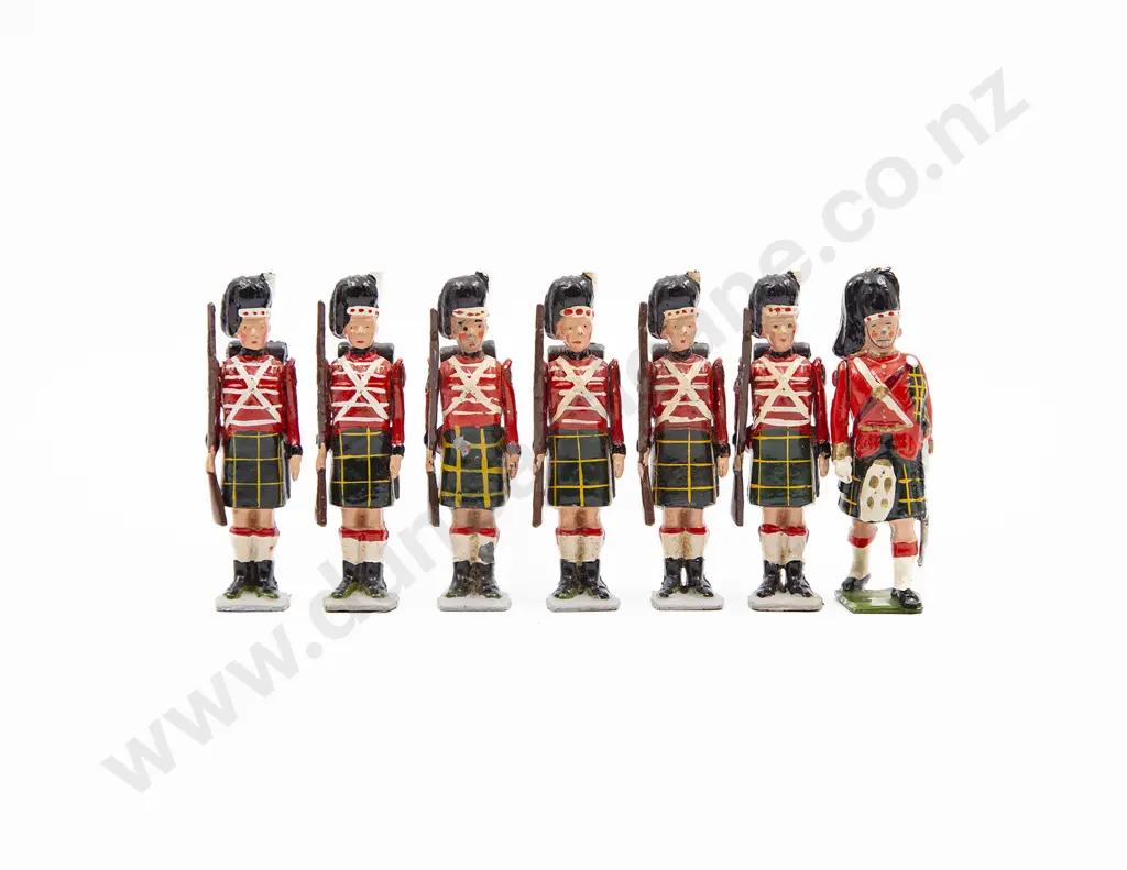 Britains Highlanders with Muskets Waterloo Period 1815 7pces Image 1++