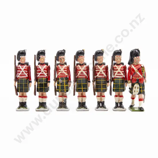 Britains Highlanders with Muskets Waterloo Period 1815 7pces