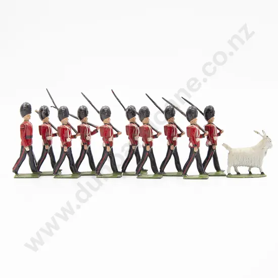 Royal Welch Fusiliers With Officer and Goat Mascot 11pces