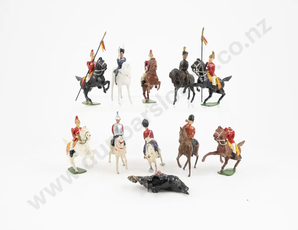 John Hill & Co Calvary of the Line and Crescent Toys Types of the British Cavalry 9pces Image 1++