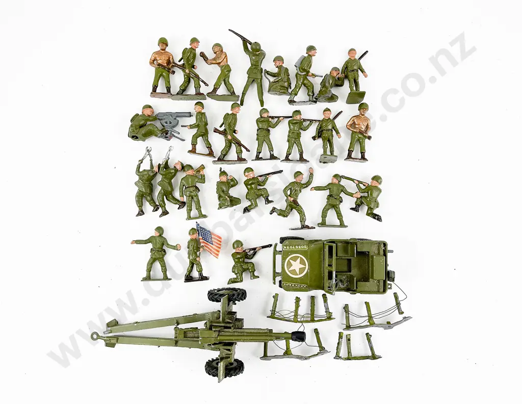 Dinky Toys Jeep and 25-Pounder Field Gun Image 1++
