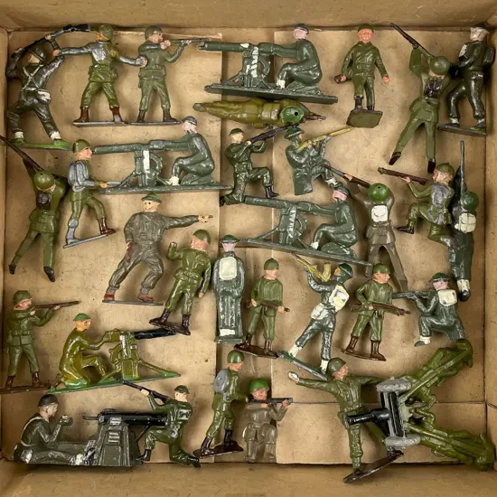 Mixed Manufacture US and English Fighting Soldiers 32pces